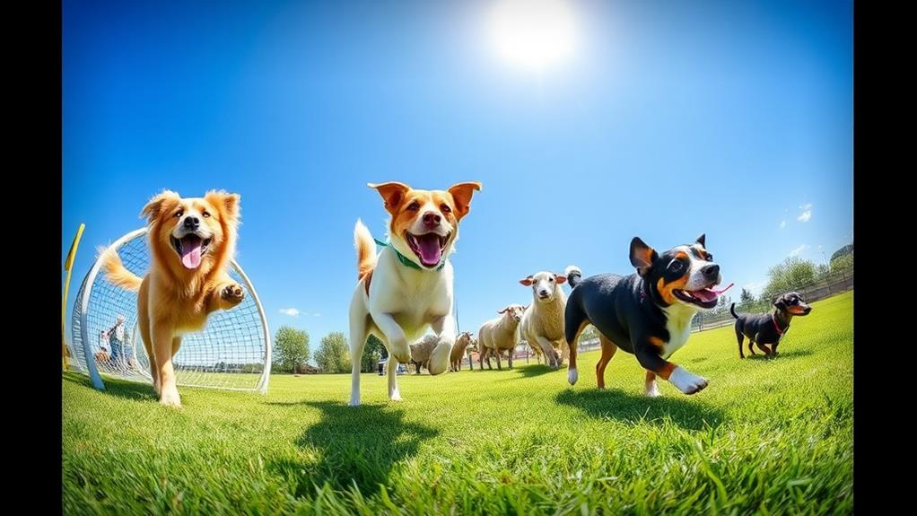 competitive canine physical recreational activities