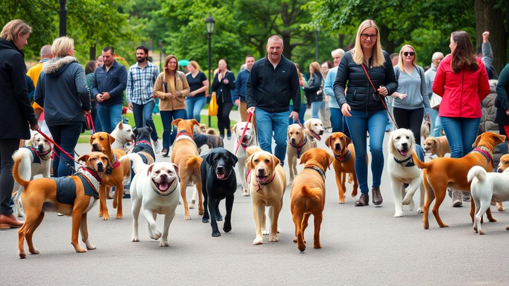 dog behavior crowd management