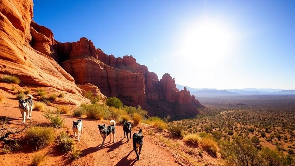 dramatic geological desert landscape