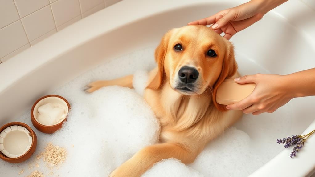 gentle bathing for sensitive canines