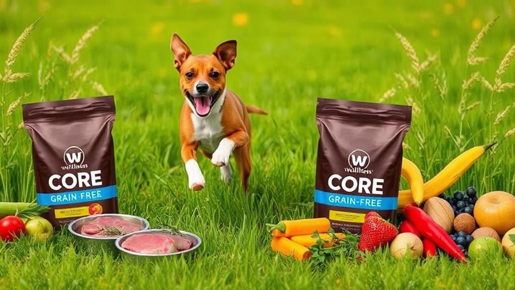 grain free pet food wellness core