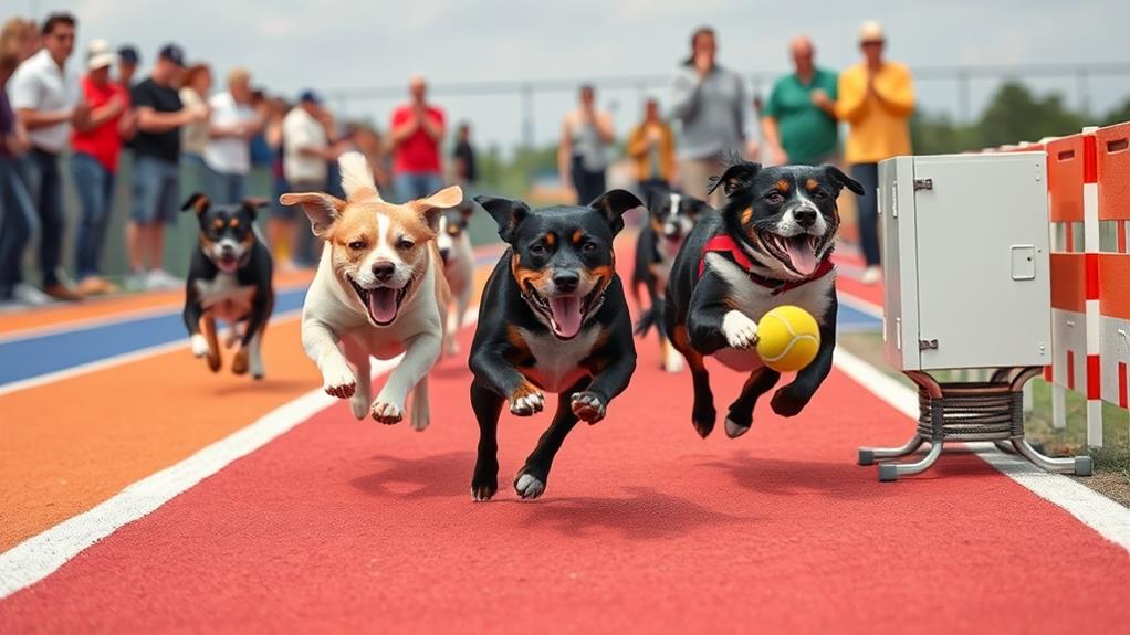 high speed dog racing sport