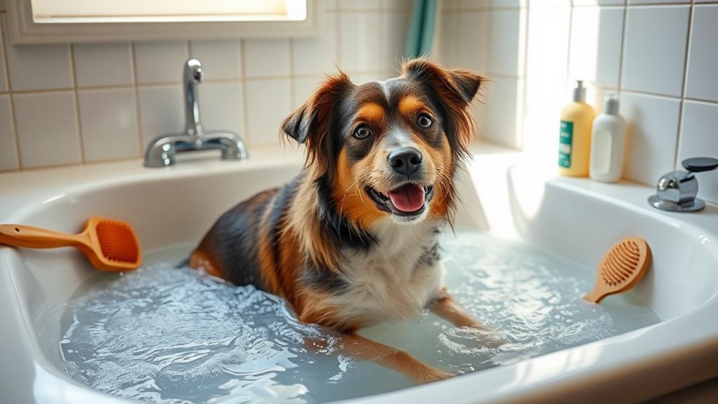 techniques for bathing during shedding